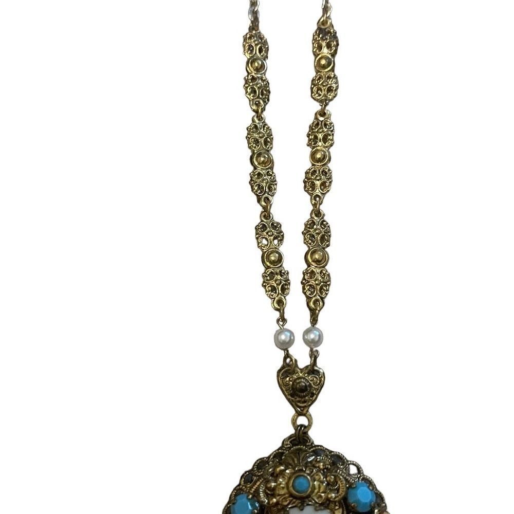 Vintage West Germany Filigree Necklace - Picture 9 of 15
